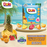 Dole Fruit Snacks, Tropical Flavors - Individually Wrapped Pouches - Classroom-Friendly, Top 9 Allergen Free, No Artificial Dyes, Natural Fruit Purée