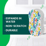 Scotch-Brite Pop Up Kitchen Sponges, Unique Compressed Kitchen Sponge for Cleaning Gently, Floral Pattern Dish Scrubber that Expands with Water, 3