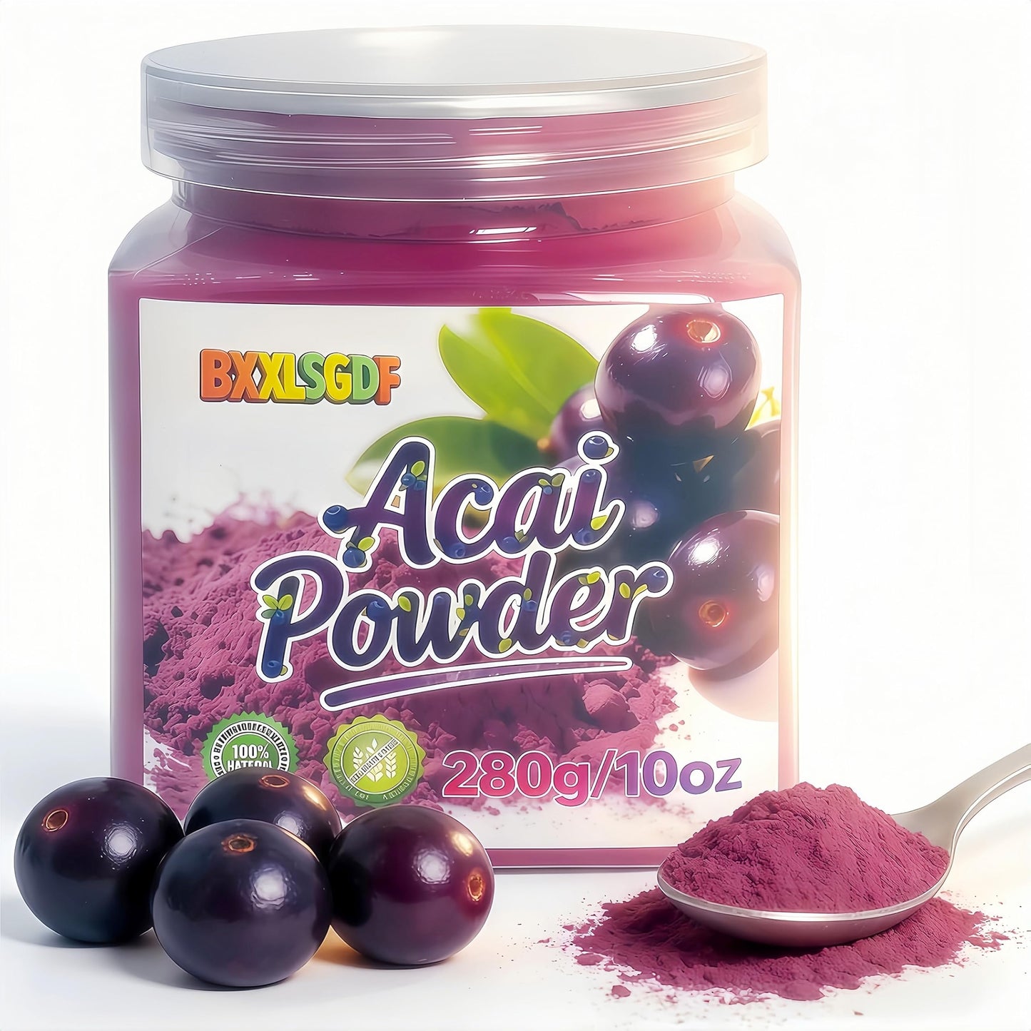 10oz Acai Powder for Smoothies, Oatmeal & Baking | Plant-Based, Keto Diet Friendly | 280g Plastic Jar