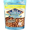 Blue Diamond Almonds Low Sodium Lightly Salted Snack Nuts, 16 Oz Resealable Bag (Pack of 1)