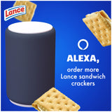 Lance Sandwich Crackers, Captain's Wafers White Cheddar, 8 Individual Packs, 6 Sandwiches Each, 6 Count (Pack of 8)