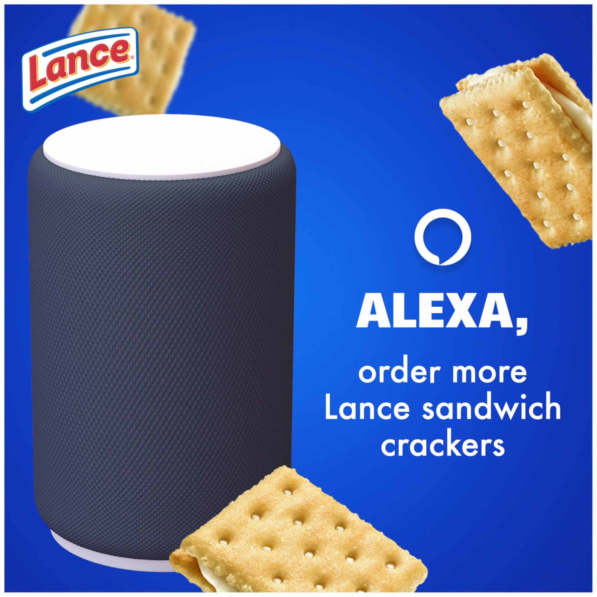 Lance Sandwich Crackers, Captain's Wafers White Cheddar, 8 Individual Packs, 6 Sandwiches Each, 6 Count (Pack of 8)