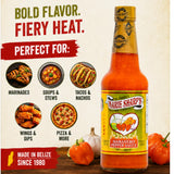 Marie Sharp’s Fiery Hot Habanero Pepper Sauce, 10 oz - Extra Hot Belizean Hot Sauce with Intense Heat & Flavor - All-Natural, Gluten-Free (Pack of 3)