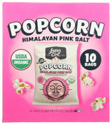 LESSEREVIL Organic Himalayan Pink Salt Popcorn 10Ct, 4.6 OZ