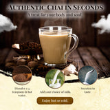 Blue Lotus Chai - Organic Rooibos Masala Chai - Makes 265 Cups - Caffeine-Free, No Steeping, No Gluten - 8 Ounce Masala Chai Powder with Organic