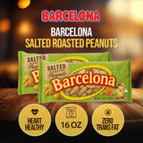 Barcelona Nut Inshell Peanuts Salted & Dry Roasted Bags | Bulk 2 Pounds | In Shell For Human | Whole Jumbo Peanuts | In the Shell for People | Healthy