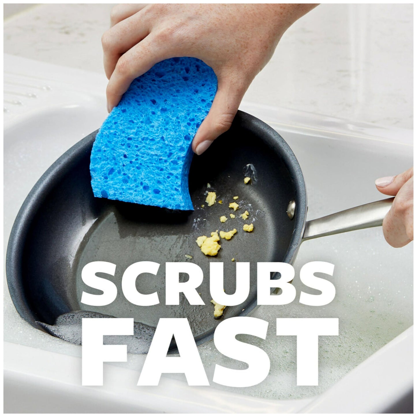 Scotch-Brite Scrub Dots Non-Scratch Scrub Sponges, Sponges for Cleaning Kitchen, Bathroom, and Household, Non-Scratch Sponges Safe for Non-Stick