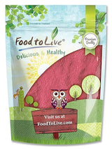 Food to Live Raspberry Juice Powder, 8 Ounces - Spray-Dried, No Sugar Added, Contains Maltodextrin, Vegan, Kosher, Bulk, Perfect for Smoothies