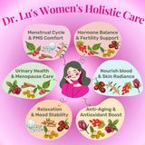 Dr. Lu's Happy Girl Tea | 100% Natural Herbal Tea for Hormone Balance, Menstrual, PMS, PCOS & Menopause | Antioxidant & Anti-Aging Rose Tea