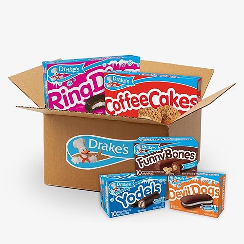 Drake's Variety Pack Yodels, Ring Dings, Devil Dogs, Funny Bones, and Coffee Cakes, Chocolate