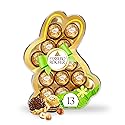 Ferrero Rocher, 13 Count, Premium Gourmet Milk Chocolate Hazelnut, Individually Wrapped Candy for Gifting in a Bunny-Shaped Box, Great Easter Gift