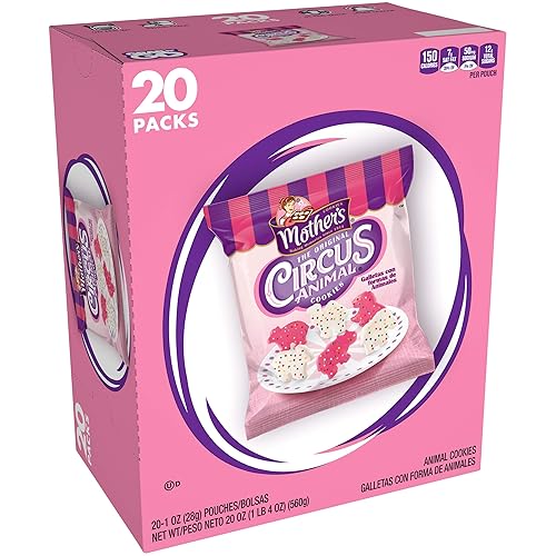 Mother’s Cookies, Original Circus Animal, 20 oz Caddy (20 Pack)