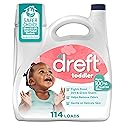 Dreft Toddler Liquid Laundry Detergent, Gentle on Sensitive Skin Laundry Soap, 150 fl oz, 114 Loads (Packaging May Vary)