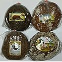 NEW European Bread Sampler #4 (4 Kinds of Gourmet Rye Breads (Ukrainian Rye, Old Kiev Rye, Country Style Ukrainian Rye, & Narochansky Rye))