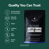 August Uncommon Psychocandy Loose Leaf Tea - Roasted Pumpkin Caramel South African Rooibos Tea - Vegan, Gluten-Free & Non-GMO - Creamy Caramel Flavor