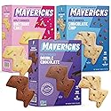 Mavericks Snacks Bolt Cookies Variety Pack - Healthy Plant-Based Snacks for Kids - Low-Calorie Chocolate Chip, Double Chocolate & Birthday Cake