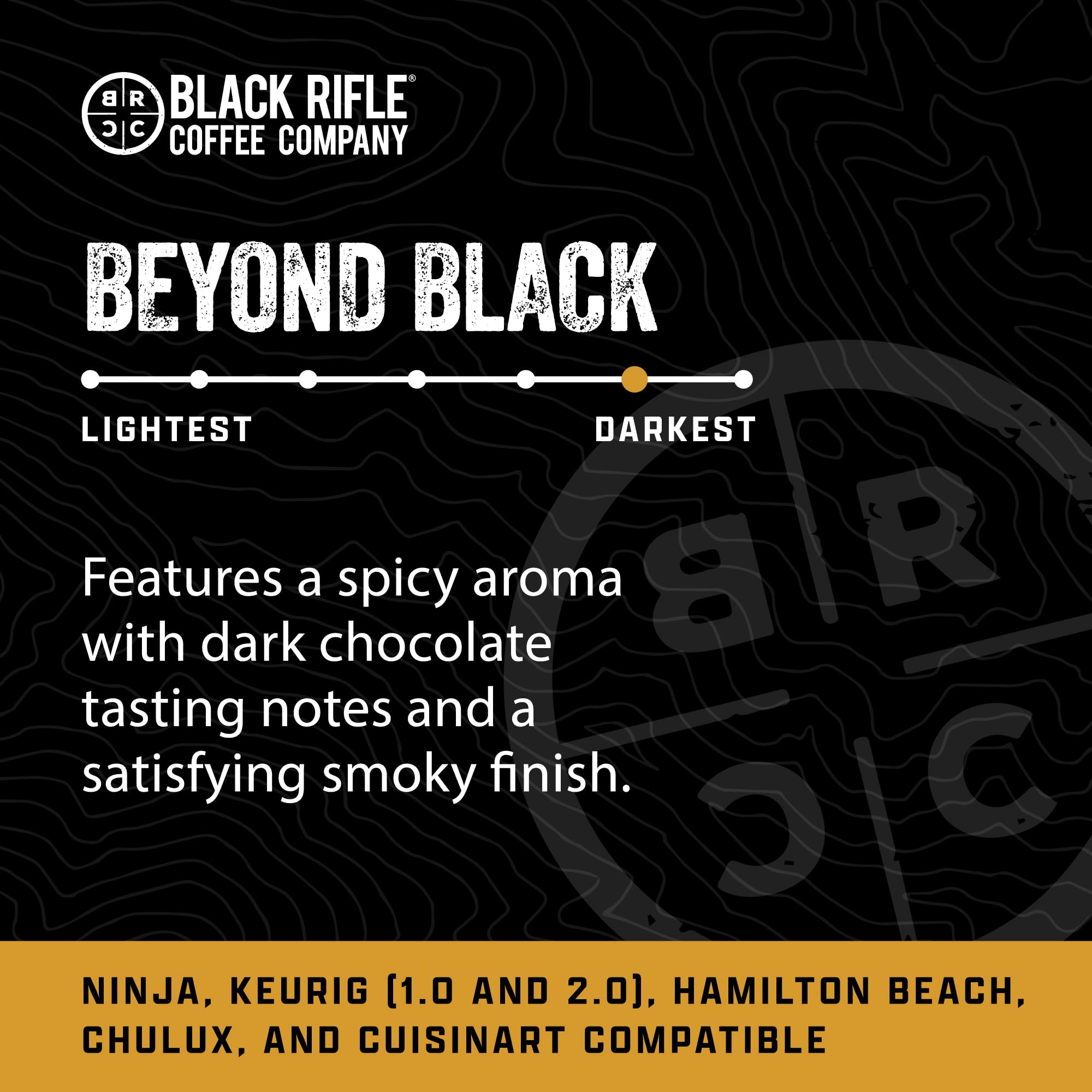 Black Rifle Coffee Company Dark Roast Coffee Pods - 100% Arabica, Bold, Smoky Single-Serve K-Cup Compatible - Veteran-Founded Premium Coffee - Beyond