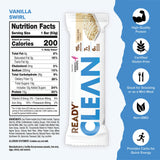 Ready® Protein Bars - High-Protein Snack with 15g Whey Protein, With Flaxseeds and Omega-3s for Sustained Energy, Supports Lean Muscle and Recovery