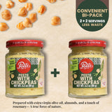 Polli Chickpea Pesto - Plant Based Italian Pesto Sauce with Extra Virgin Olive Oil & Almonds, Vegan Pasta Sauce, Dairy Free, Made in Italy, 2 x 3.2 oz
