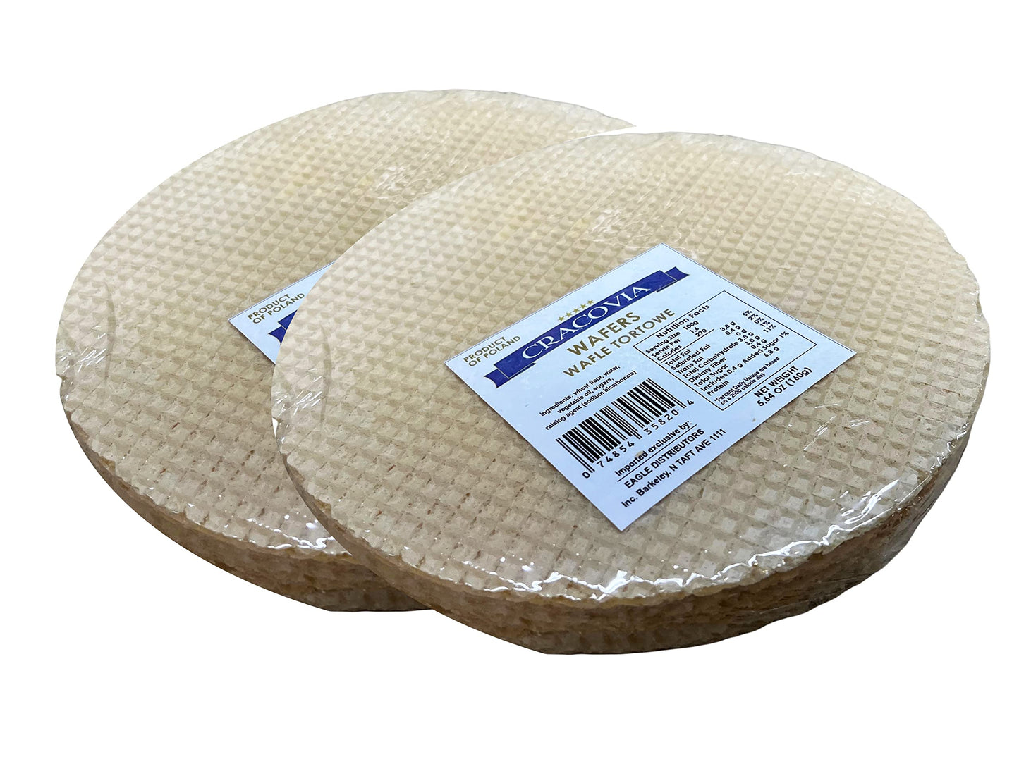 TORT WAFERS THICK FOR WAFERS CAKE 2PACK FOR TORT CAKES WAFER SHEETS ROUND WAFERS, 5.64oz /160g / 2pack total of 16 sheets/