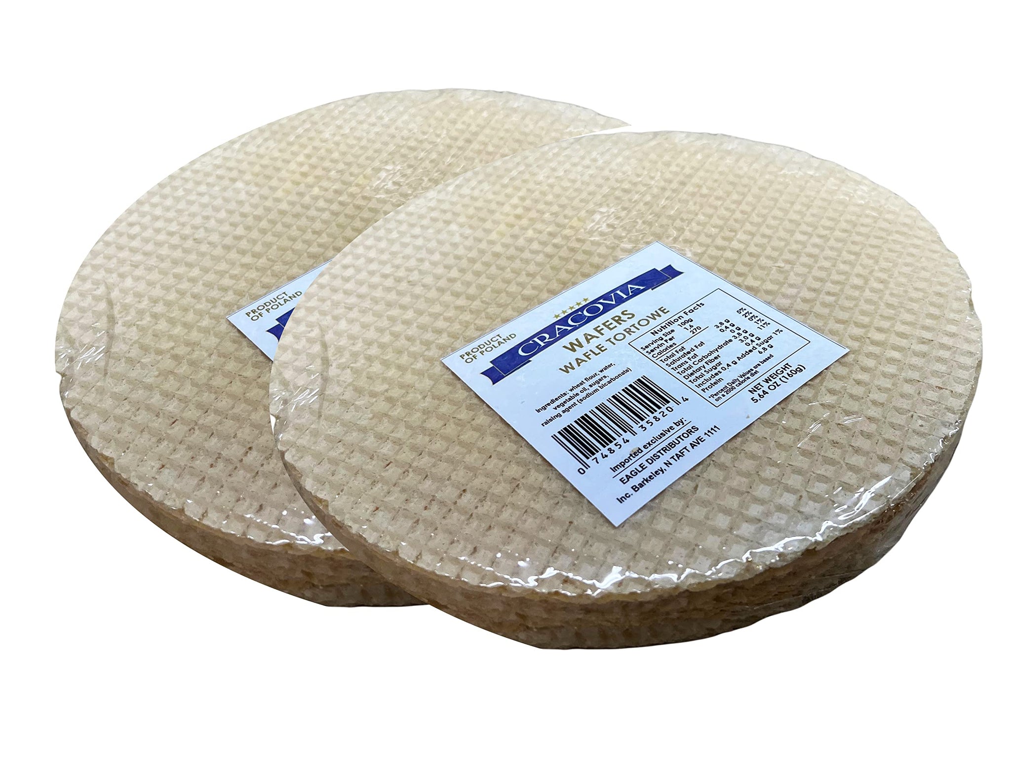 TORT WAFERS THICK FOR WAFERS CAKE 2PACK FOR TORT CAKES WAFER SHEETS ROUND WAFERS, 5.64oz /160g / 2pack total of 16 sheets/