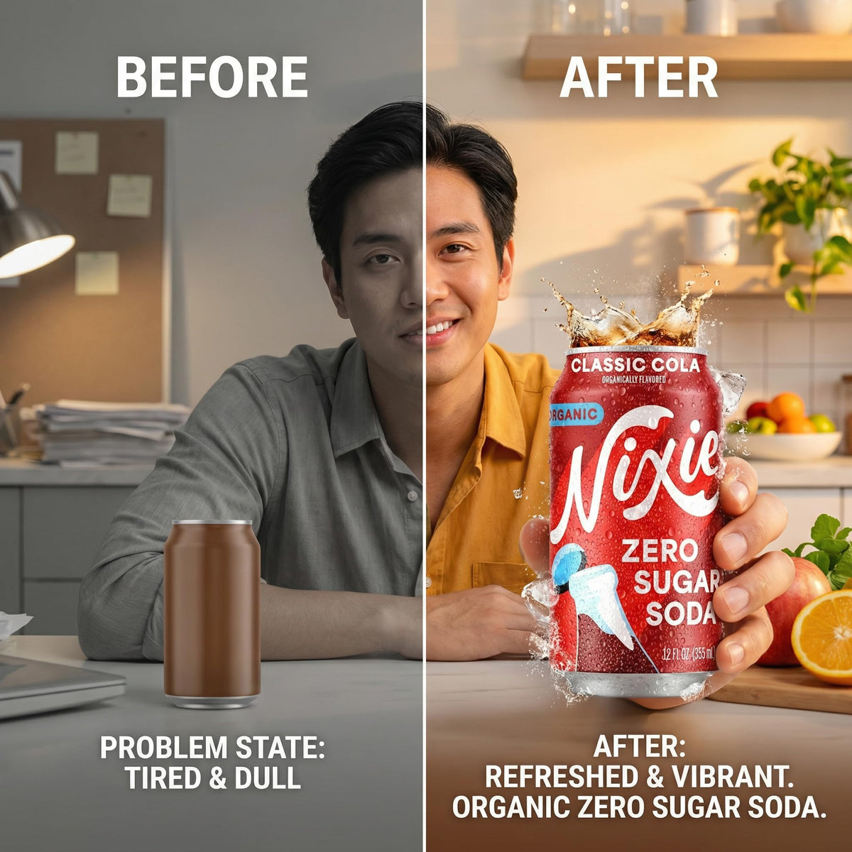Nixie Soda Zero Sugar Cola Organic 12 fl oz - Zero Sugar Drink - Cola Flavor Beverage - Soft Drink Style Taste
