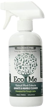 Eco-me Natural Multi Surface Granite and Marble Cleaner, Healthy Fragrance-Free Scent, 16 Ounces, Clear (ECOM-GMFF16-06)