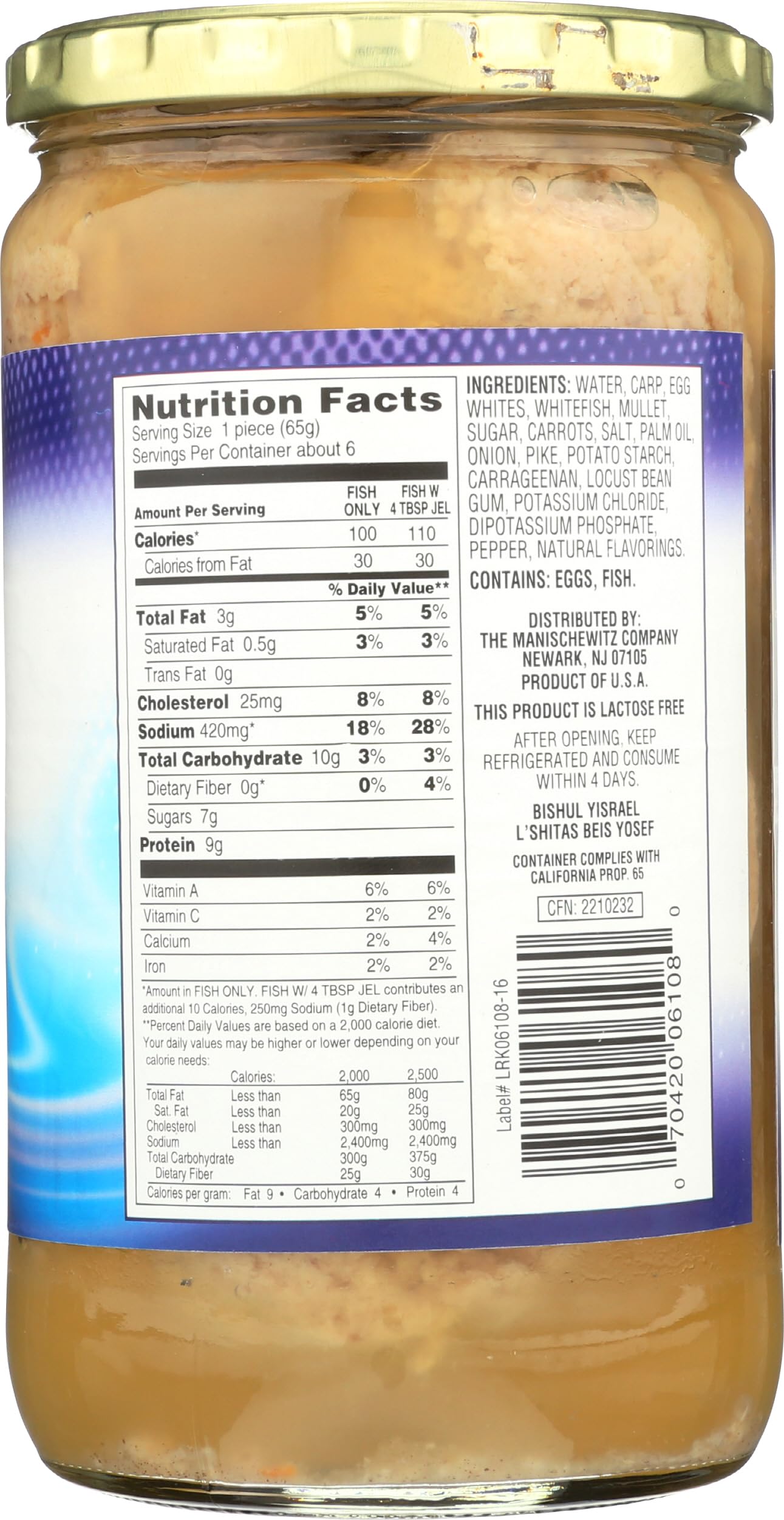 Rokeach, Gefilte Premium, 24 Ounce