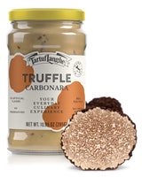 TartufLanghe Black Truffle Carbonara Sauce - Creamy Pasta Sauce with Egg Yolk, Cheese, and Summer Black Truffle from Italy, Authentic Italian Food, No