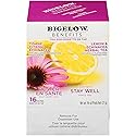 Bigelow Benefits Stay Well Lemon and Echinacea Herbal Tea Pods, 16-Count Box (Pack of 1) Caffeine-Free Individual Herbal Tisane Bags, for Hot Tea or