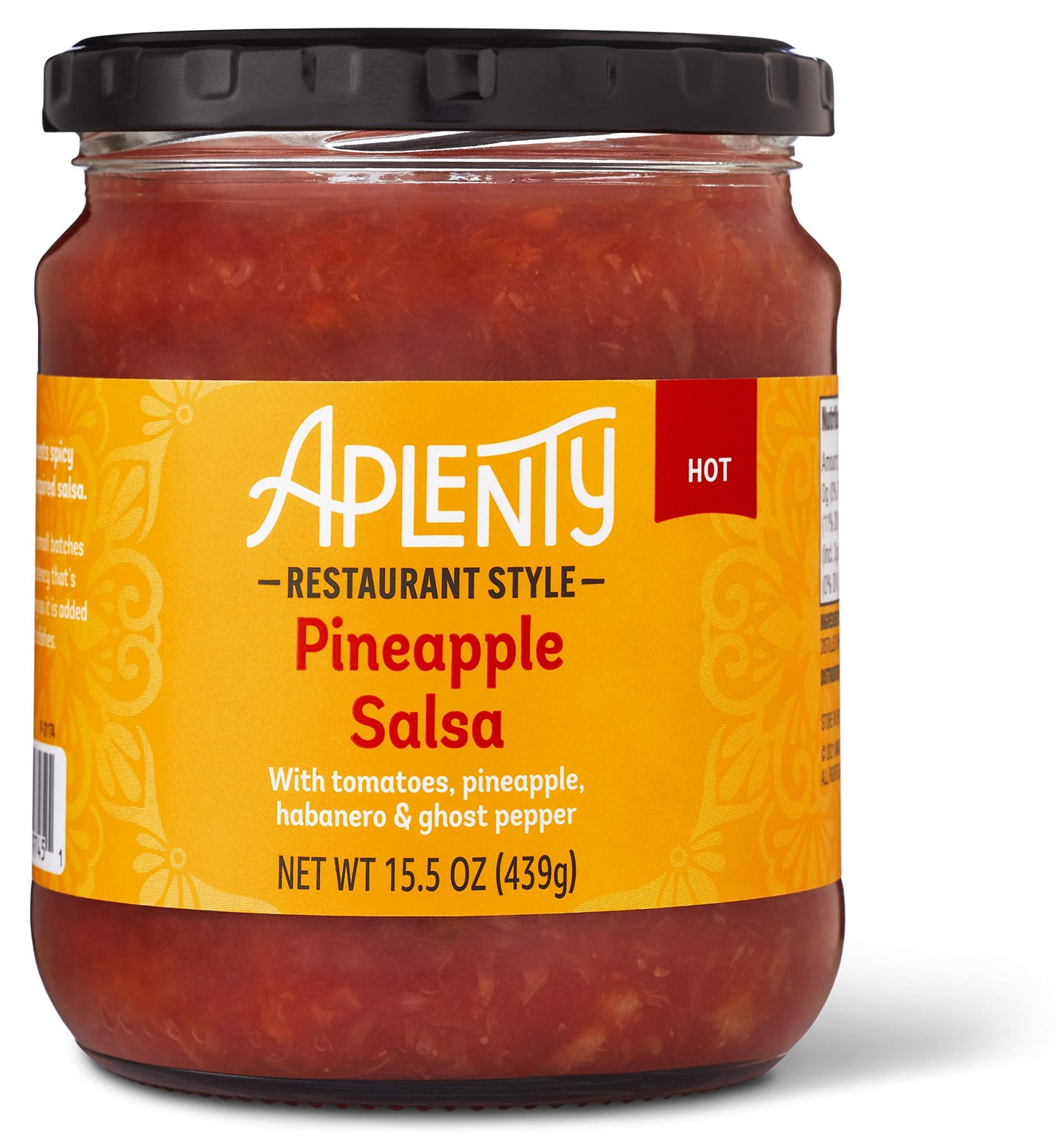 Aplenty Pineapple Salsa - Hot, 15.5 Oz