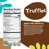 BHU FOODS Keto Fat Bombs, Organic, Vegan, Low Carb Sugar Free, Decadent Candy made with Clean Ingredients, Double Dark Chocolate Truffles (2 Bags)