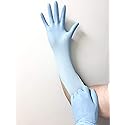 Infi-Touch, Blue Multi Purpose, Medium Duty Disposable Nitrile Gloves, 9.5" Length, Powder-Free, (100 Count) - Large