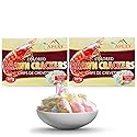 APEXY Authentic Prawn Crackers Uncooked, Crispy and Delicious Shrimp Chips for Party Appetizers and Snacks, Cook and Serve, 8 oz (227g), Pack of 2