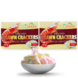 APEXY Authentic Prawn Crackers Uncooked, Crispy and Delicious Shrimp Chips for Party Appetizers and Snacks, Cook and Serve, 8 oz (227g), Pack of 2