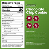 WiO SmartFoods™ Chocolate Chip Cookies, 6-Count Low-Carb, Fat-Free, Sugar-Free, Keto-Friendly Cookies, Delicious Soft Treats, Healthy Snack, Gourmet