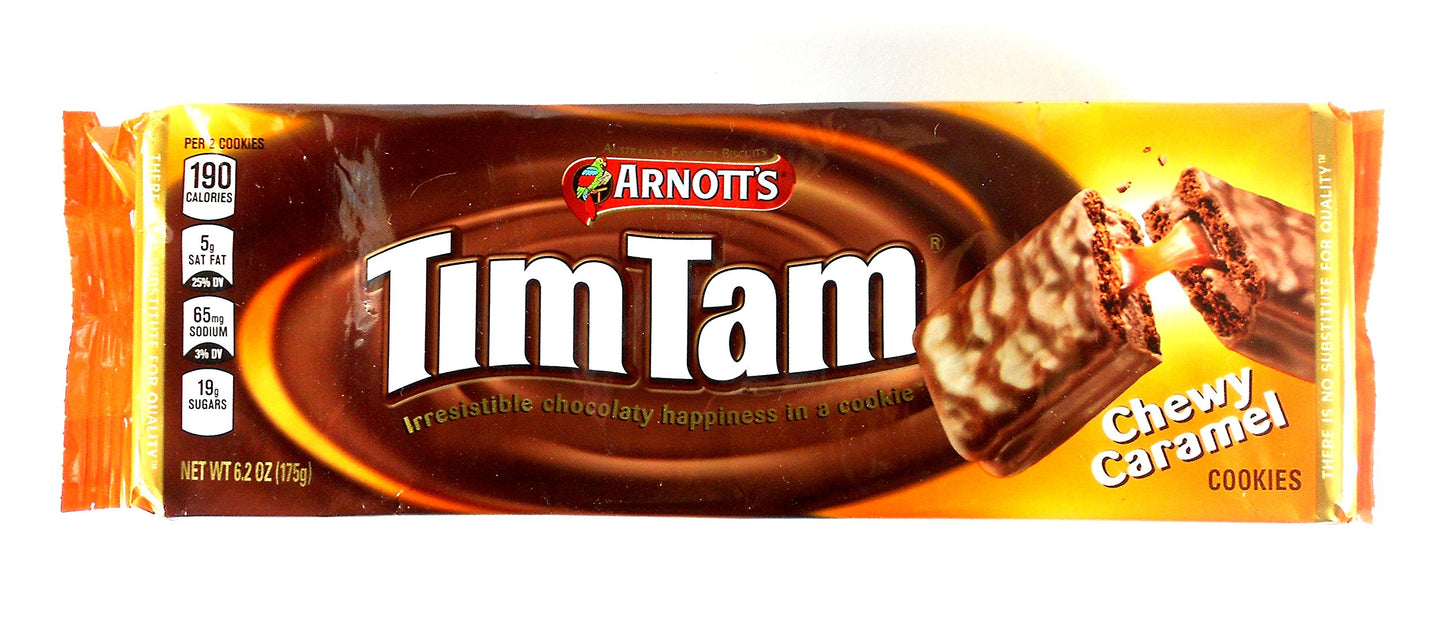 Arnott's Tim Tam Australian Chocolate Cookies Pack of 3 Variety (Original, Caramel, Dark ) Full Size