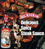 Ass Kickin' Spicy Steak Sauce with Habanero 10 oz. Premium Gourmet Steak Sauce with Hot Pepper Perfect for Hot Sauce Fans Try if You Dare!