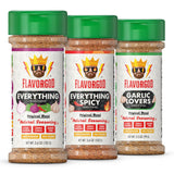 Flavor God Classic Combo Pack of 3 Herb, Spice & Seasoning Gift Set, Everything, Everything Spicy, Garlic Lovers, Natural Healthy Spice Blend, Low