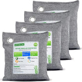 NIYIKOW Charcoal Bags Odor Absorber (Large, 4Pack x 200g), Nature Fresh Bamboo Charcoal Air Purifying Bags, Activated Charcoal Odor Absorber for Home