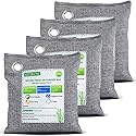 NIYIKOW Charcoal Bags Odor Absorber (Large, 4Pack x 200g), Nature Fresh Bamboo Charcoal Air Purifying Bags, Activated Charcoal Odor Absorber for Home