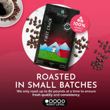 Well-Bean Coffee, First Crack, Ground, Light Roast, Breakfast Blend, Honduras Organic Coffee Beans, High Grown, Sun-dried, Small-Batch Roasted, 12 oz