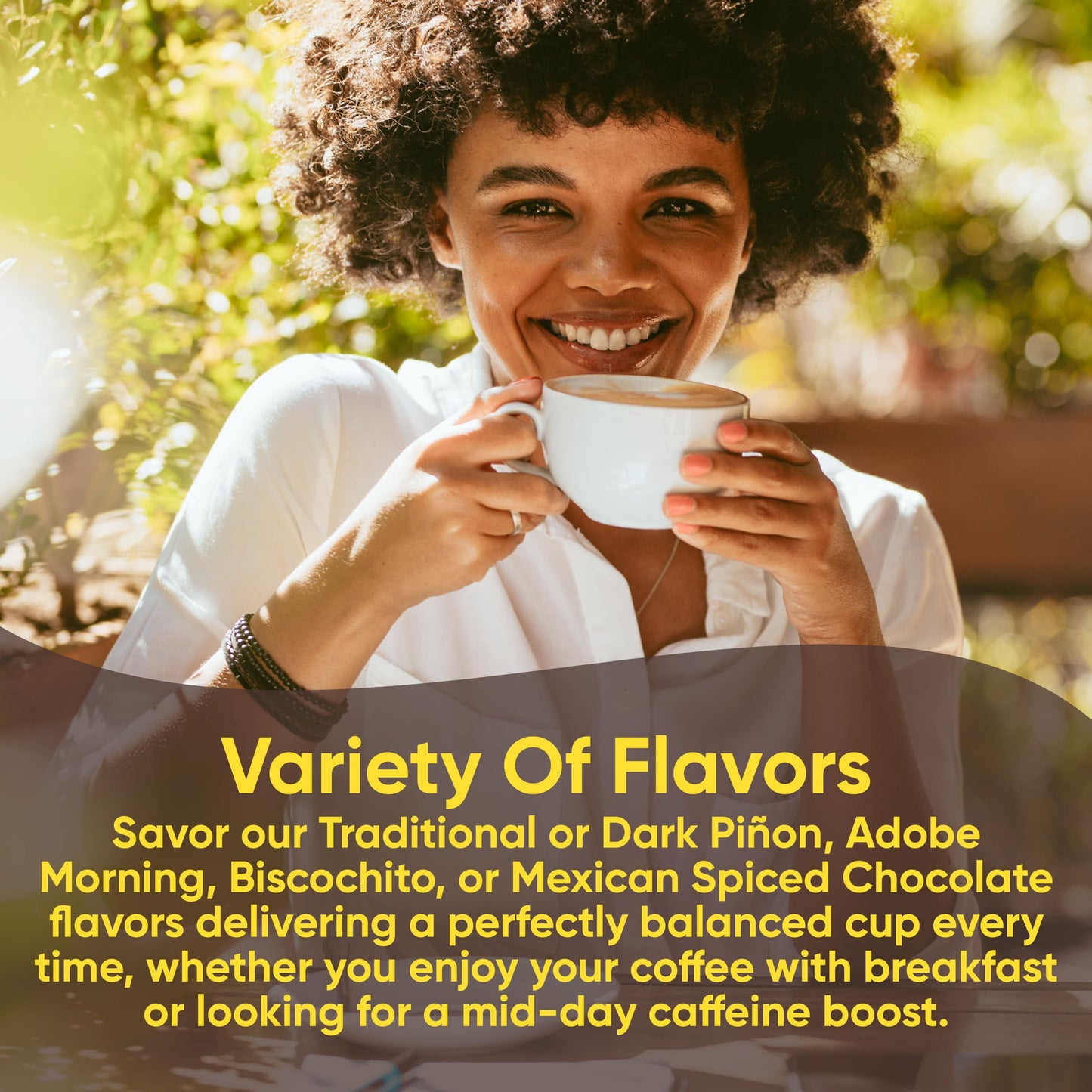 New Mexico Piñon Naturally Flavored Coffee K Cups Variety Pack - Medium & Dark Roast 100% Arabica K-Cup Capsules - Recyclable Single Serve Coffee Pods