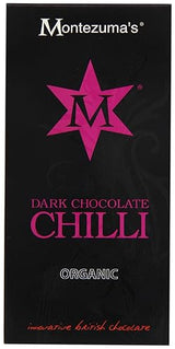 Montezuma's Dark Chocolate Chilli Organic 100 g (Pack of 6)