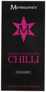 Montezuma's Dark Chocolate Chilli Organic 100 g (Pack of 6)