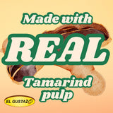 El Gustazo Tamarind Balls Candy, Dulce de Tamarindo Natural, Sweet & Tangy Flavor, 8 oz Pack
