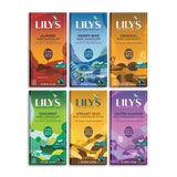 Lily's Chocolate Variety Pack | Stevia Sweetened, No Added Sugar, Low- Carb, Keto Friendly | 6 Flavors, 1 Bar each | Sampler, Gift Set