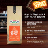 Central Perk Dark Roast Ground Coffee "We Were On A Coffee Break" Blend - 100% Arabica with Nutty, Smoky, Dark Chocolate & Caramel Flavors, Full Body
