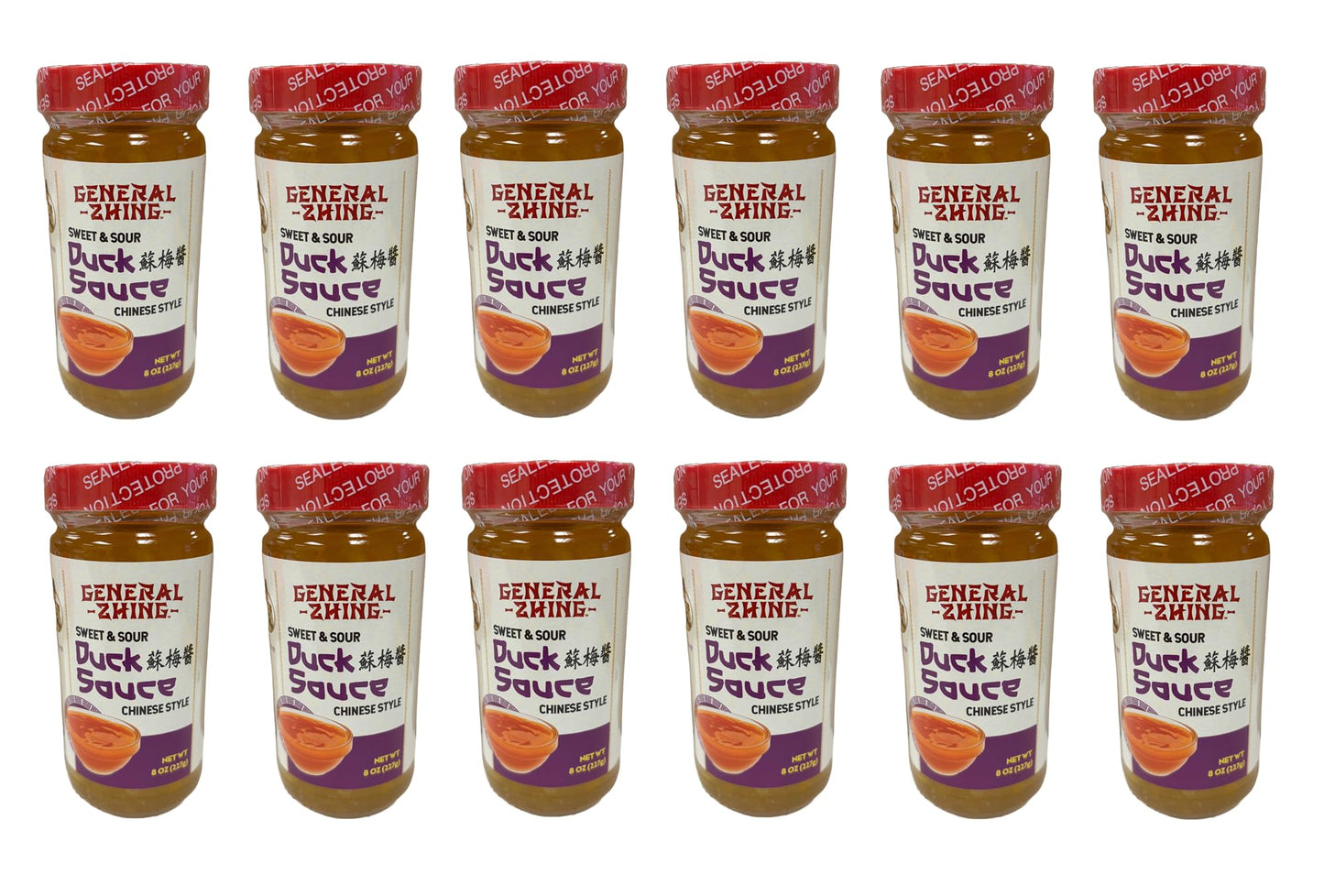General Zhing Chinese Sweet & Sour Sauce - 8 Ounce Jar of Authentic Chinese Duck Sauce (12)
