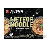 A-Sha Meteor Noodle with Danzai Sauce, 12 Packs, Gourmet Asian Taiwanese Healthy Instant Ramen Noodles